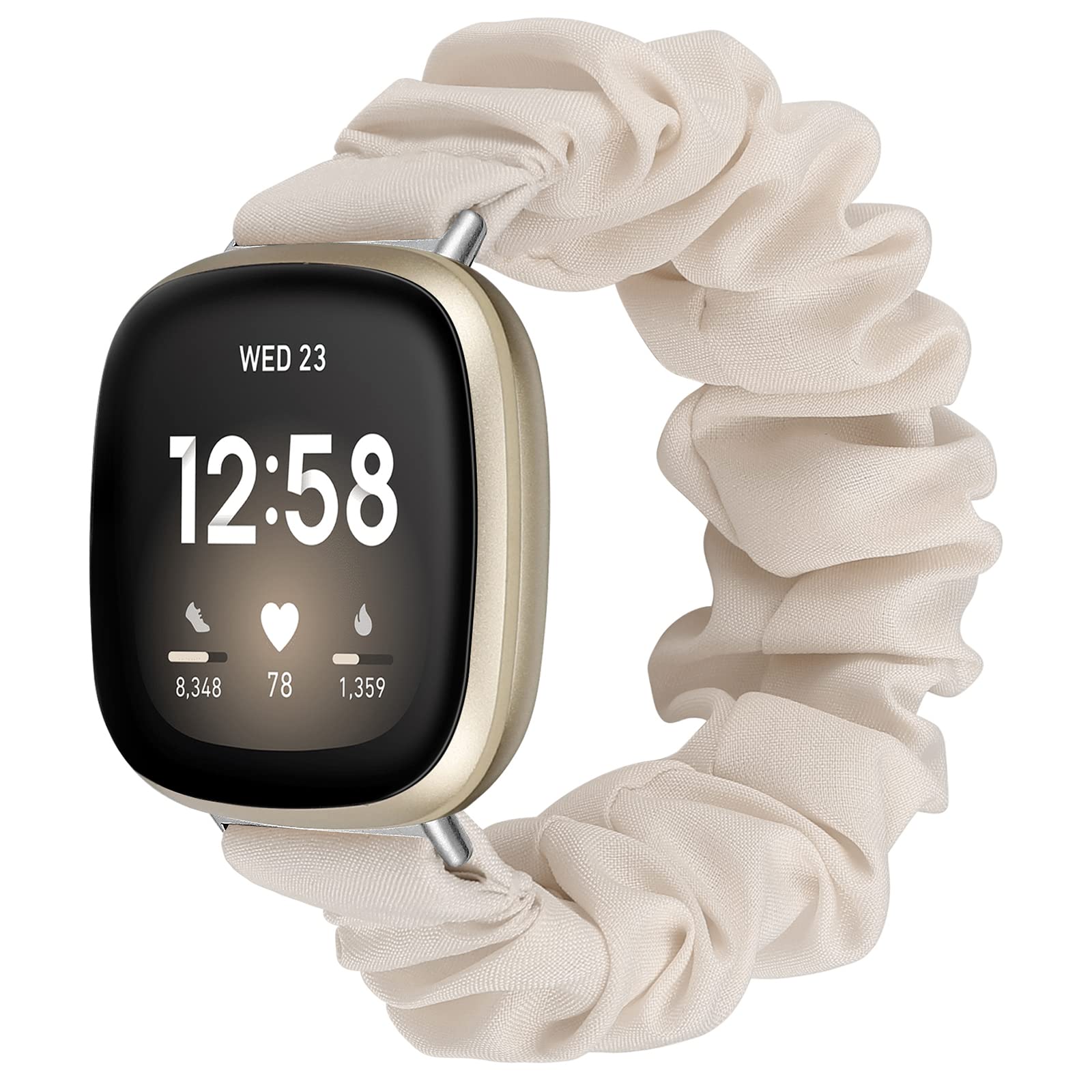 Fitbit versa 3 scrunchie band sale