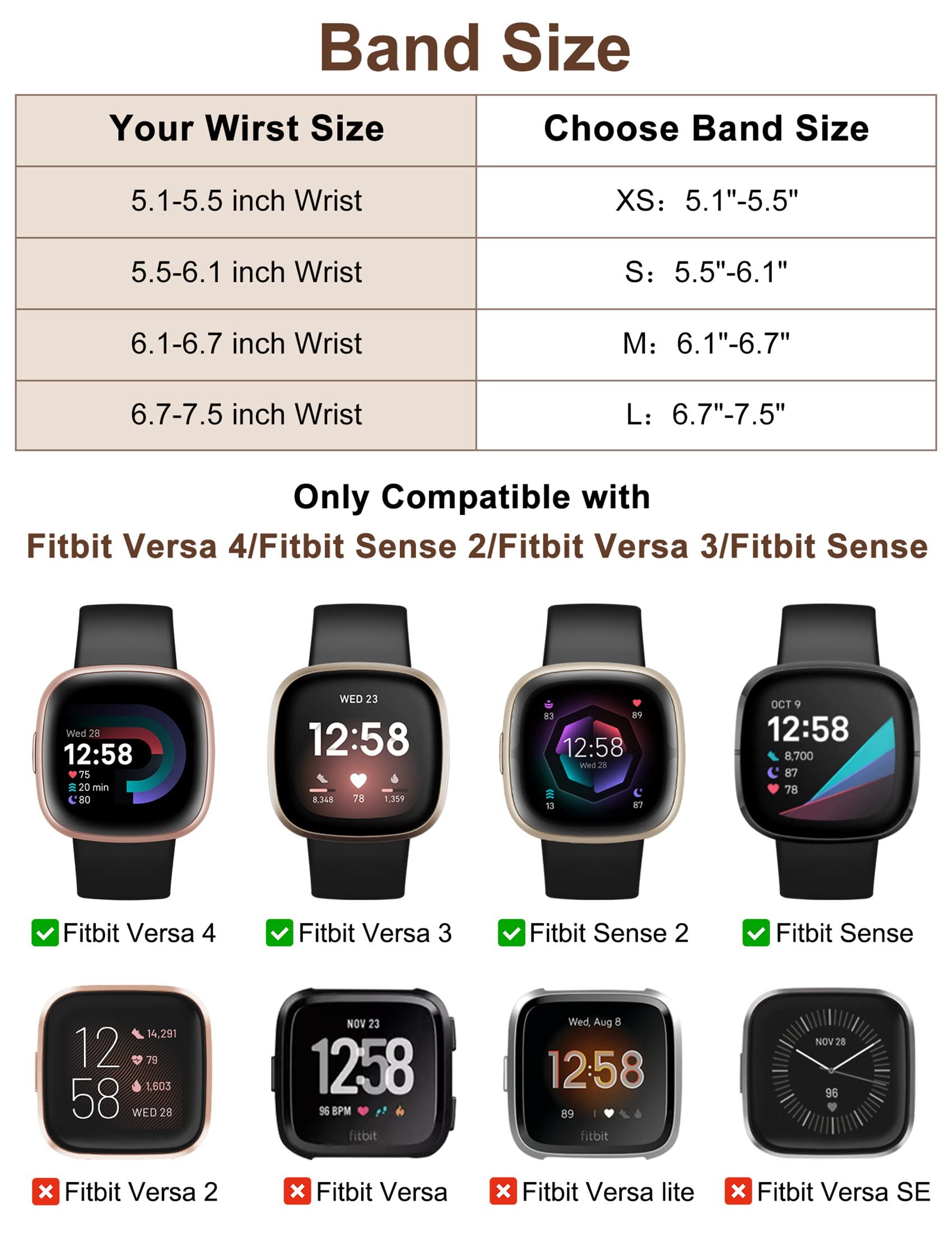 Fitbit Versa 3 Sense Bands Toyouths