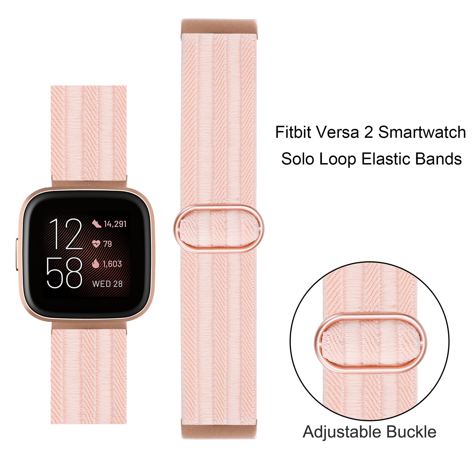 TOYOUTHS Scrunchie Bands Compatible with Fitbit Versa/Versa 2/Versa Lite  Special Edition Women Girl Elastic Stretch Fabric Strap Pattern Printed