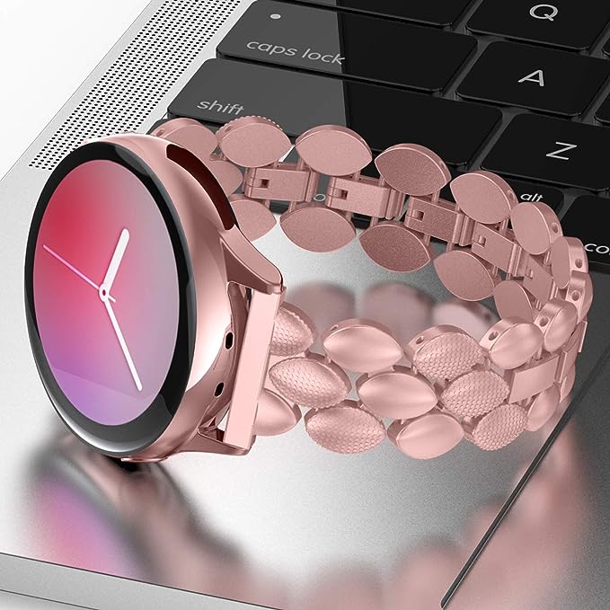 Samsung Galaxy Watch 3 41 mm Smartwatch (Pink Strap, Regular)