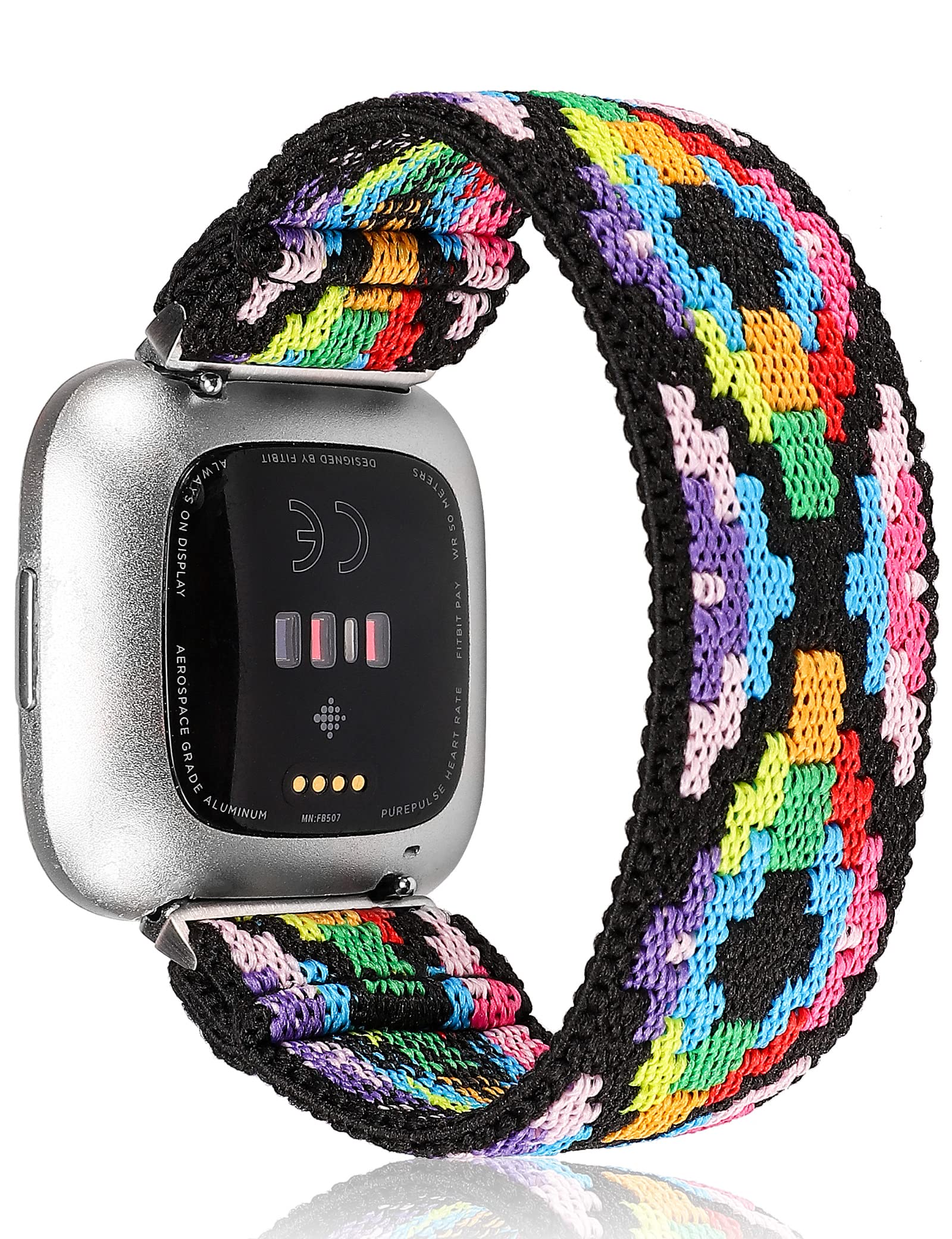 TOYOUTHS Elastic Band Compatible with Fitbit Versa Versa 2